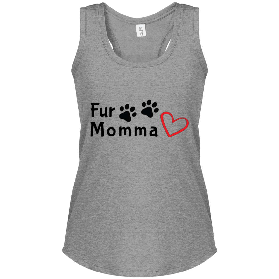 Camiseta Racerback Fur Momma | Tank Top para Amantes Mascotas - Dulces Mascotas BCN