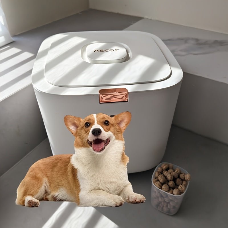 Contenedor Hermético para Pienso con Tapa Abatible | Mascotas - Dulces Mascotas BCN