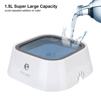 Bebedero Flotante Antivertido para Perros y Gatos 1,5L | Ingesta Lenta