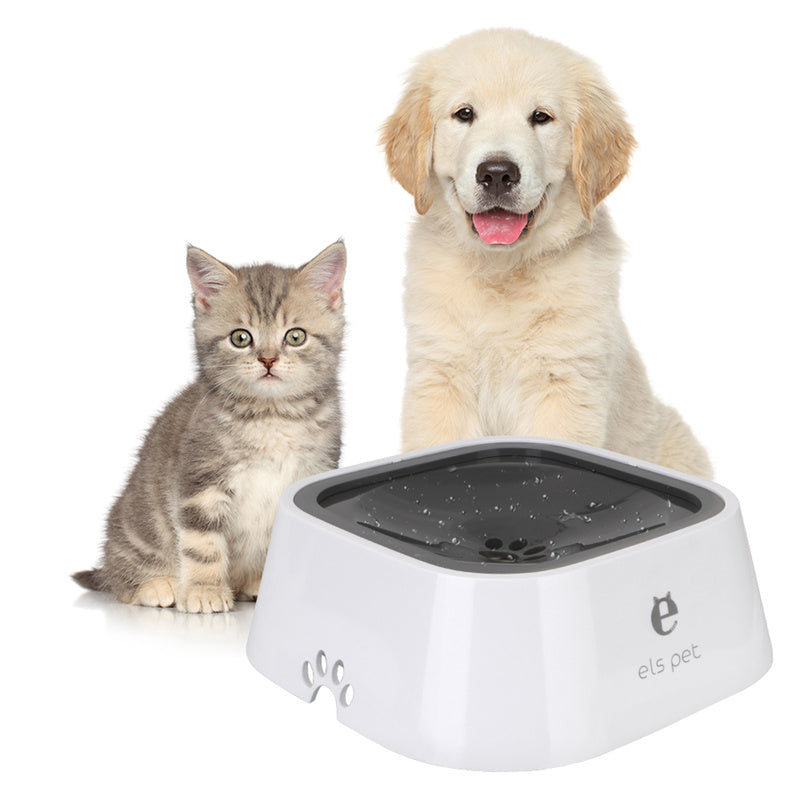 Bebedero Flotante Antivertido para Perros y Gatos 1,5L | Ingesta Lenta