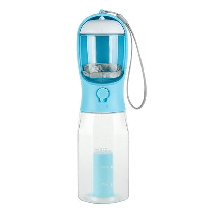 Botella de agua portátil, comedero, bebedero (600 ml) - Dulces Mascotas BCN