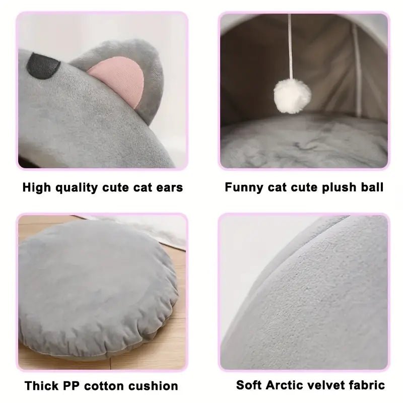 Cama Cueva Cálida para Gatos | Casa Saco de Dormir - Dulces Mascotas BCN