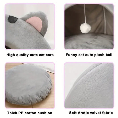 Cama Cueva Cálida para Gatos | Casa Saco de Dormir - Dulces Mascotas BCN