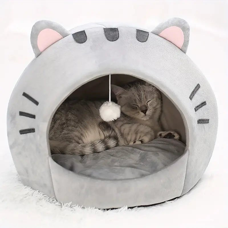 Cama Cueva Cálida para Gatos | Casa Saco de Dormir - Dulces Mascotas BCN