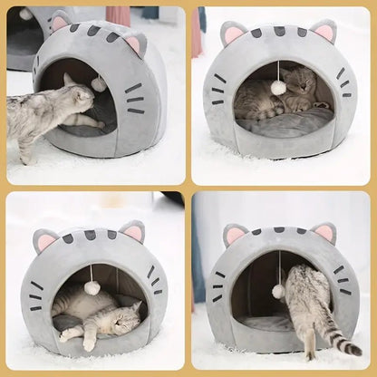 Cama Cueva Cálida para Gatos | Casa Saco de Dormir - Dulces Mascotas BCN