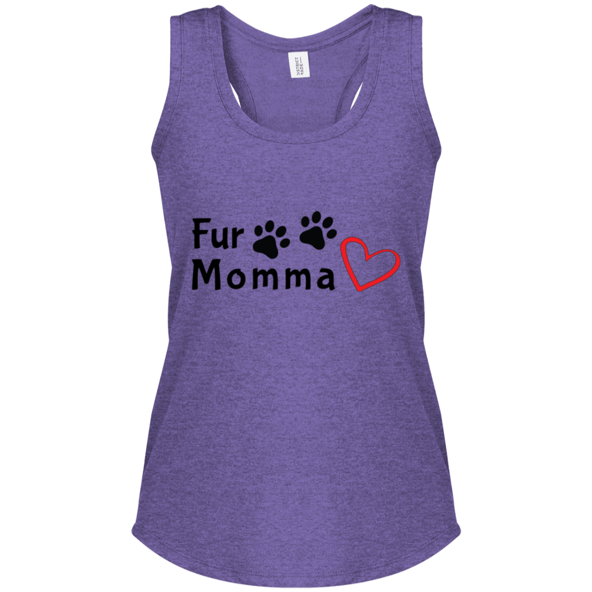 Camiseta Racerback Fur Momma | Tank Top para Amantes Mascotas - Dulces Mascotas BCN