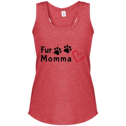 Camiseta Racerback Fur Momma | Tank Top para Amantes Mascotas - Dulces Mascotas BCN