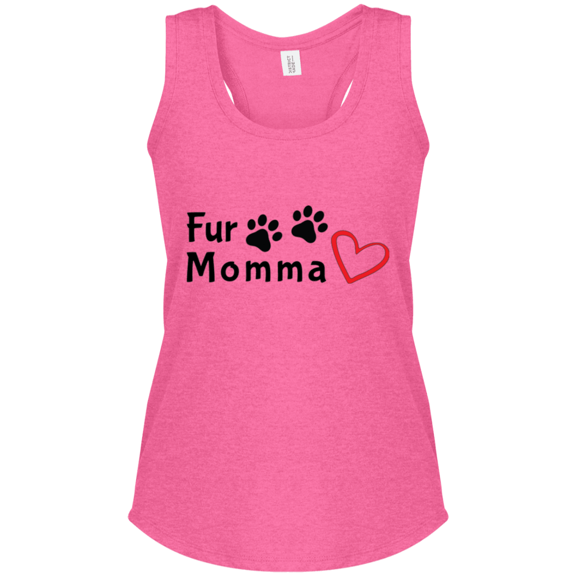 Camiseta Racerback Fur Momma | Tank Top para Amantes Mascotas - Dulces Mascotas BCN