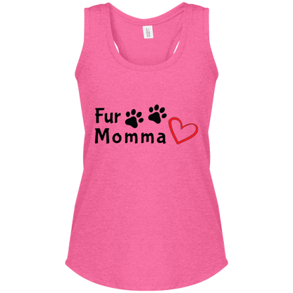 Camiseta Racerback Fur Momma | Tank Top para Amantes Mascotas - Dulces Mascotas BCN
