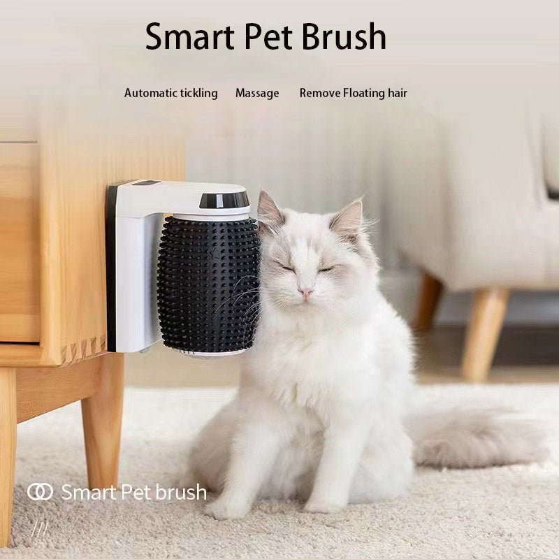 Cepillo automático para gatos, masajeador para rascar y eliminar el pelo flotante. - Dulces Mascotas BCN