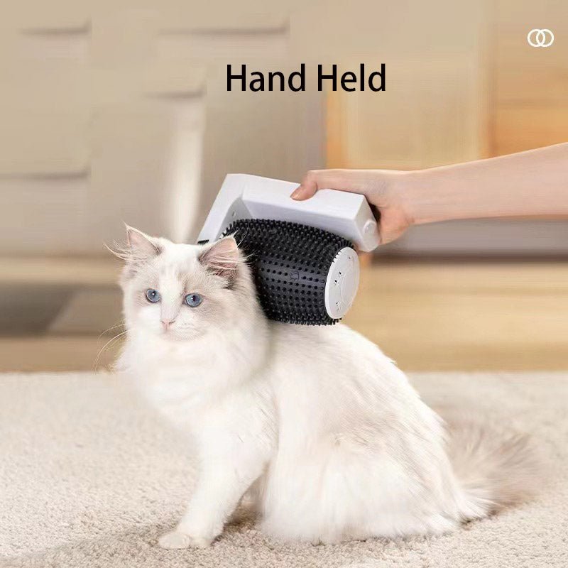 Cepillo automático para gatos, masajeador para rascar y eliminar el pelo flotante. - Dulces Mascotas BCN