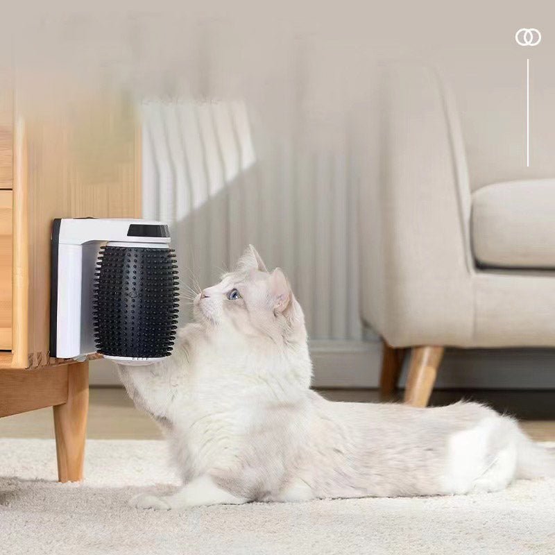 Cepillo automático para gatos, masajeador para rascar y eliminar el pelo flotante. - Dulces Mascotas BCN