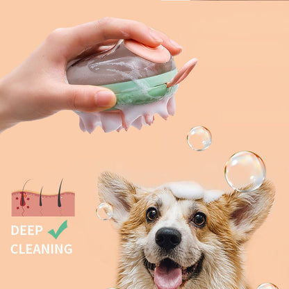 Cepillo multifunción para mascotas: limpieza, masaje y baño fácil - Dulces Mascotas BCN