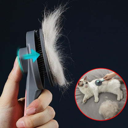 Cepillo Slicker Autolimpiante para Perros y Gatos | Quita Nudos - Dulces Mascotas BCN