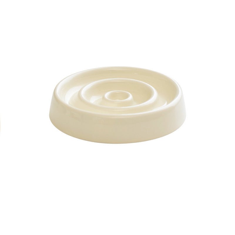 Ceramic Dog Slow Feeder Bowl Anti - Gulping Cat Food Dish Bowls Pet Cat Puzzle Food Bowl Puppy Dogs Cat Feeding Container - Dulces Mascotas BCN