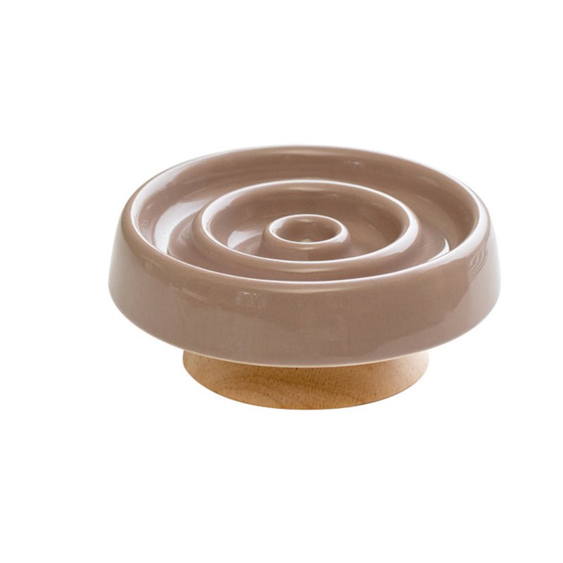Ceramic Dog Slow Feeder Bowl Anti - Gulping Cat Food Dish Bowls Pet Cat Puzzle Food Bowl Puppy Dogs Cat Feeding Container - Dulces Mascotas BCN