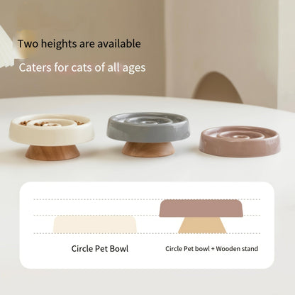 Ceramic Dog Slow Feeder Bowl Anti - Gulping Cat Food Dish Bowls Pet Cat Puzzle Food Bowl Puppy Dogs Cat Feeding Container - Dulces Mascotas BCN
