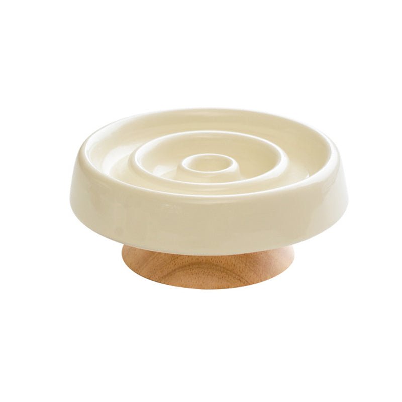 Ceramic Dog Slow Feeder Bowl Anti - Gulping Cat Food Dish Bowls Pet Cat Puzzle Food Bowl Puppy Dogs Cat Feeding Container - Dulces Mascotas BCN