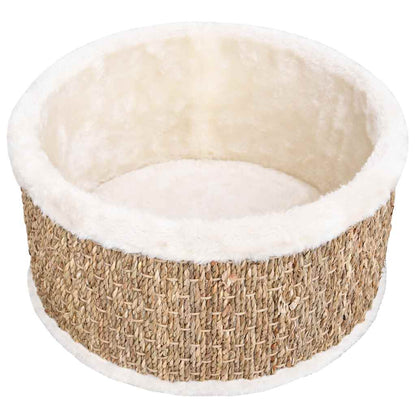 Cesta Redonda para Gatos de Seagrass 36 cm | Rascador Natural - Dulces Mascotas BCN