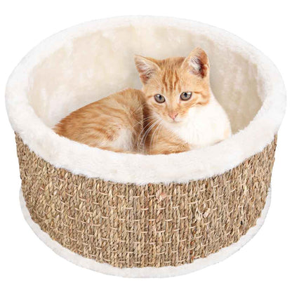 Cesta Redonda para Gatos de Seagrass 36 cm | Rascador Natural - Dulces Mascotas BCN