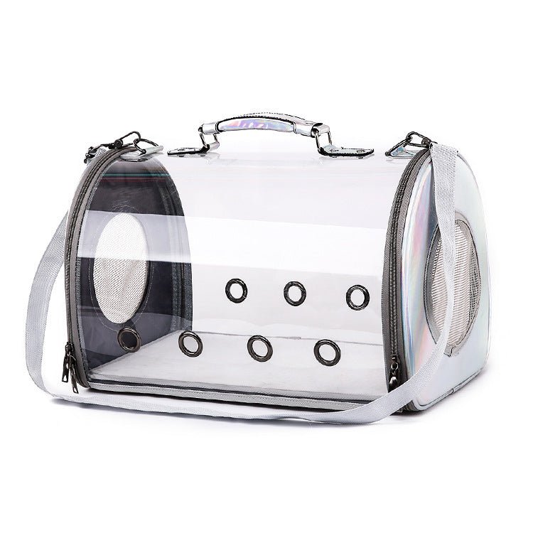 Clear Cat Carrier handbag "Catpack" - Dulces Mascotas BCN