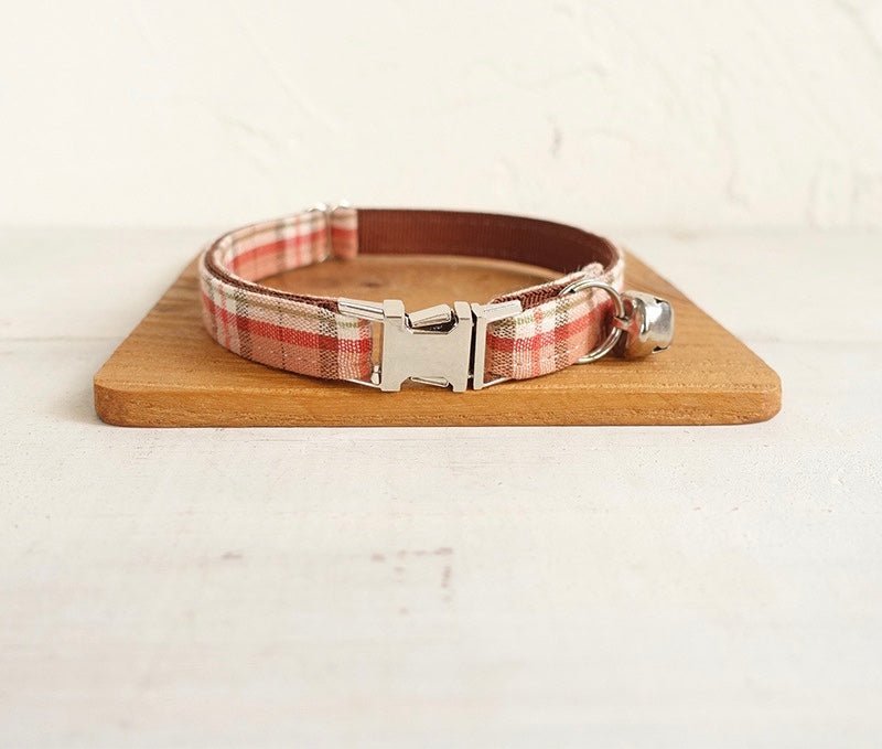 COLLAR - A TAD OF RED PLAID - Dulces Mascotas BCN