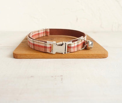 COLLAR - A TAD OF RED PLAID - Dulces Mascotas BCN