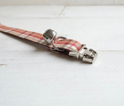 COLLAR - A TAD OF RED PLAID - Dulces Mascotas BCN