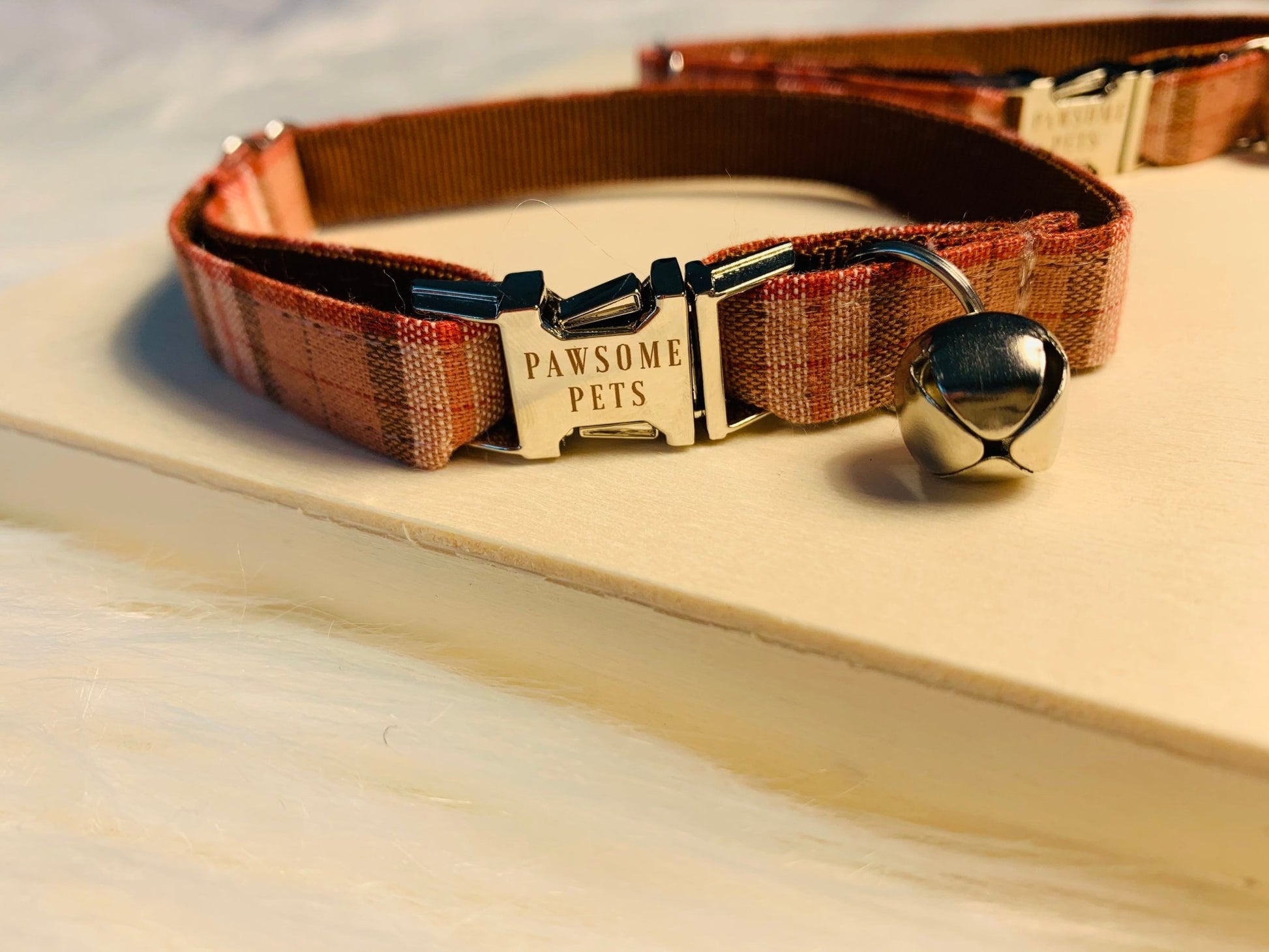 COLLAR - A TAD OF RED PLAID - Dulces Mascotas BCN