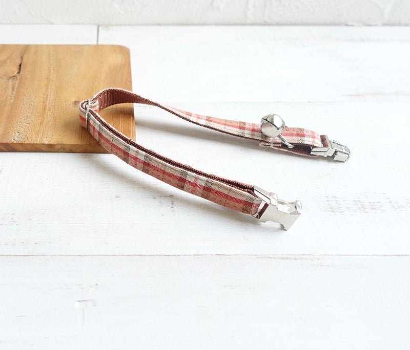 COLLAR - A TAD OF RED PLAID - Dulces Mascotas BCN