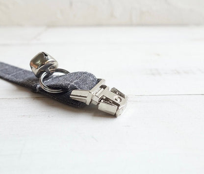 COLLAR - CHARCOAL PLAID - Dulces Mascotas BCN