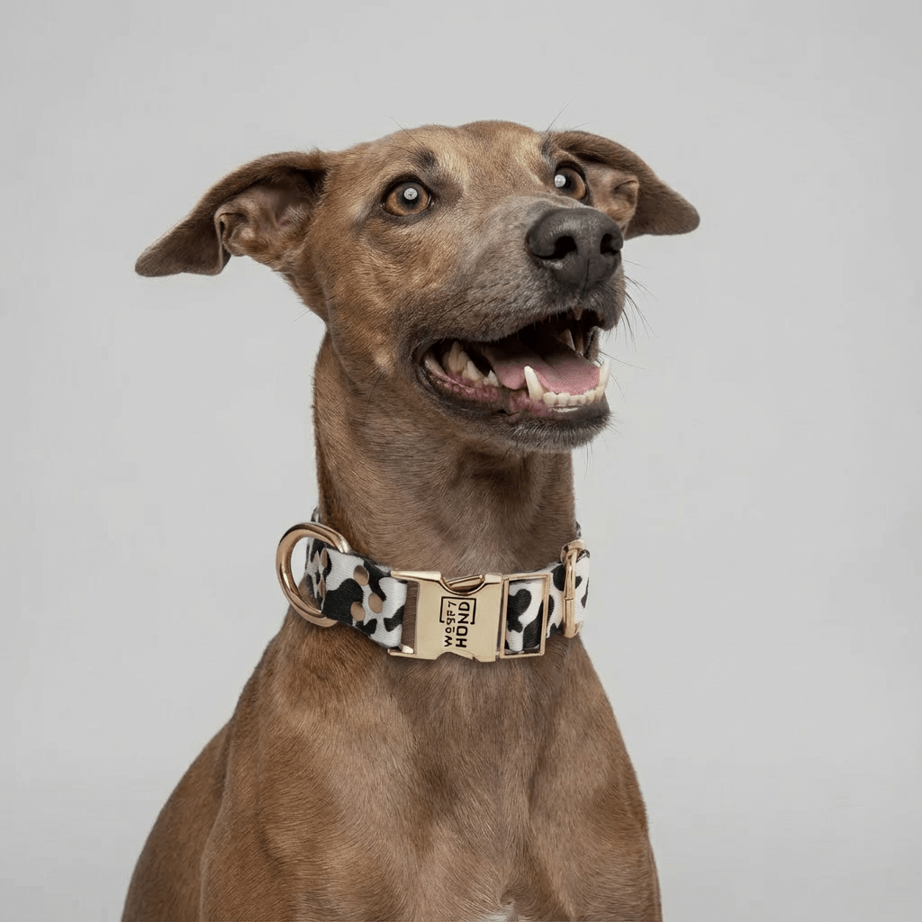Collar para Perro Moo - Tastic | Estampado Vaca Divertido - Dulces Mascotas BCN