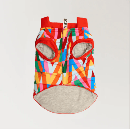 Color Splash Wasserdichte Pufferjacke - Dulces Mascotas BCN