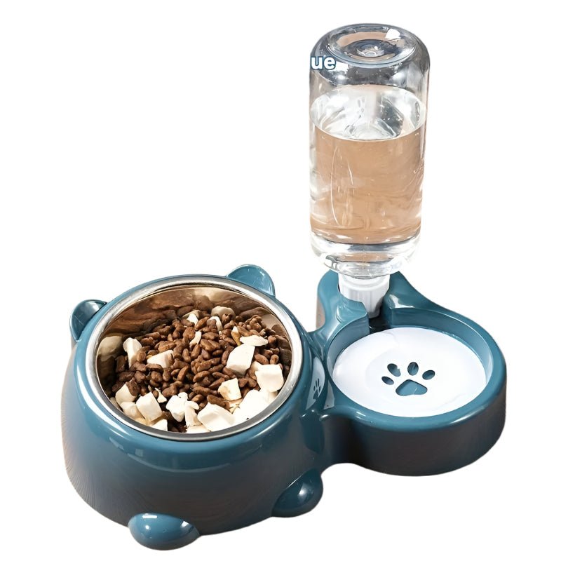 Comedero 2 en 1 con Dispensador de Agua Automático | Perros y Gatos - Dulces Mascotas BCN
