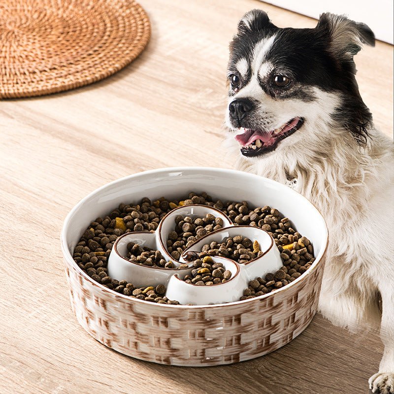 Comedero Antivoracidad de Cerámica para Perros Medianos y Grandes - Dulces Mascotas BCN
