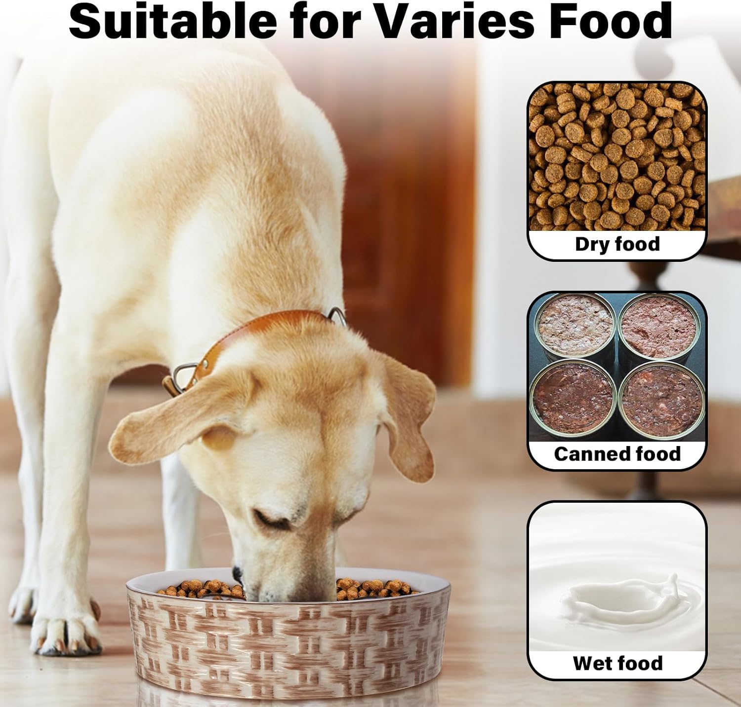 Comedero Antivoracidad de Cerámica para Perros Medianos y Grandes - Dulces Mascotas BCN