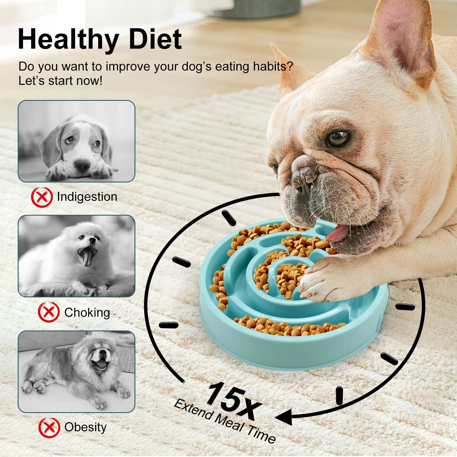Comedero Antivoracidad de Silicona para Perros | Puzzle Lick Mat - Dulces Mascotas BCN