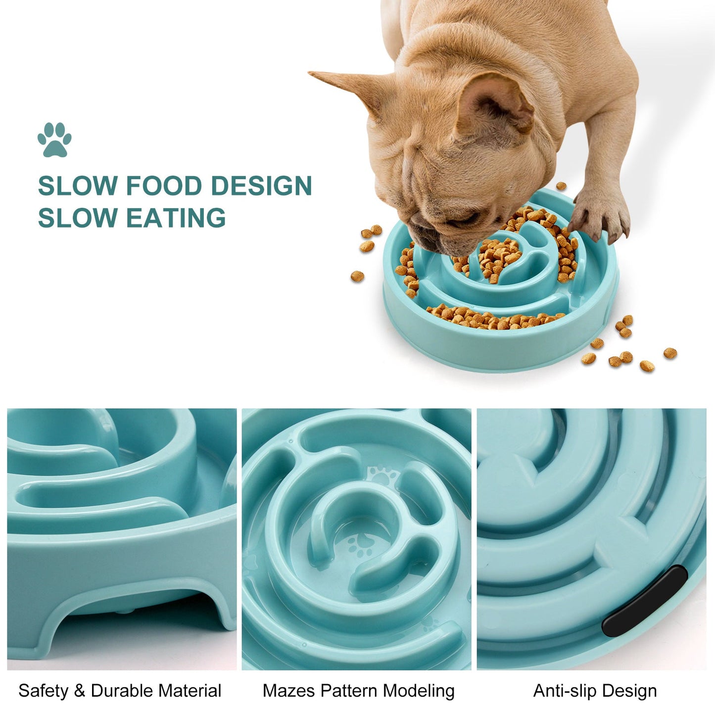 Comedero Antivoracidad de Silicona para Perros | Puzzle Lick Mat - Dulces Mascotas BCN