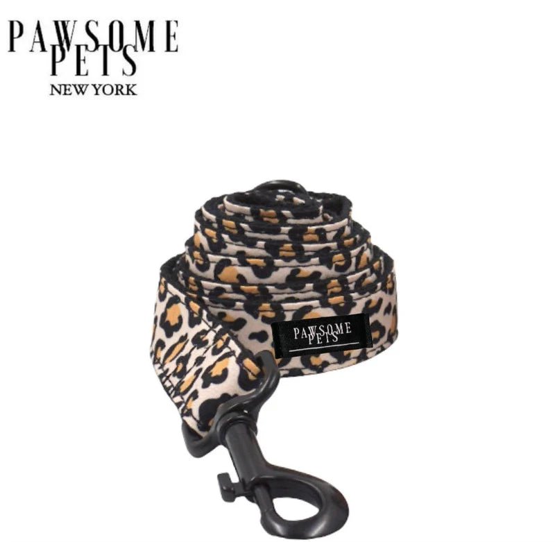 Conjunto Correa y Arnés Step - In - Leopardo - Dulces Mascotas BCN