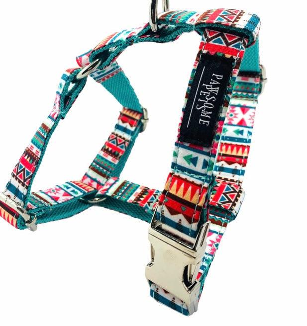 Conjunto Correa y Arnés Step - In - Tropical - Dulces Mascotas BCN