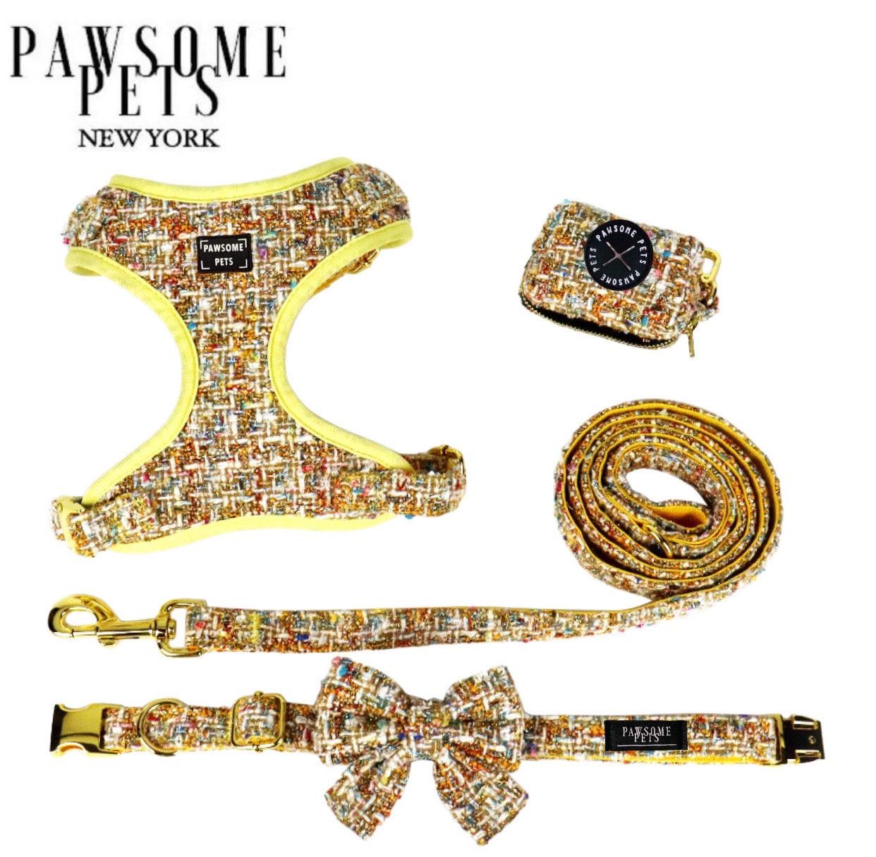 Conjunto de Paseo Pawsome Pets New York - Marfil (5 piezas) - Dulces Mascotas BCN