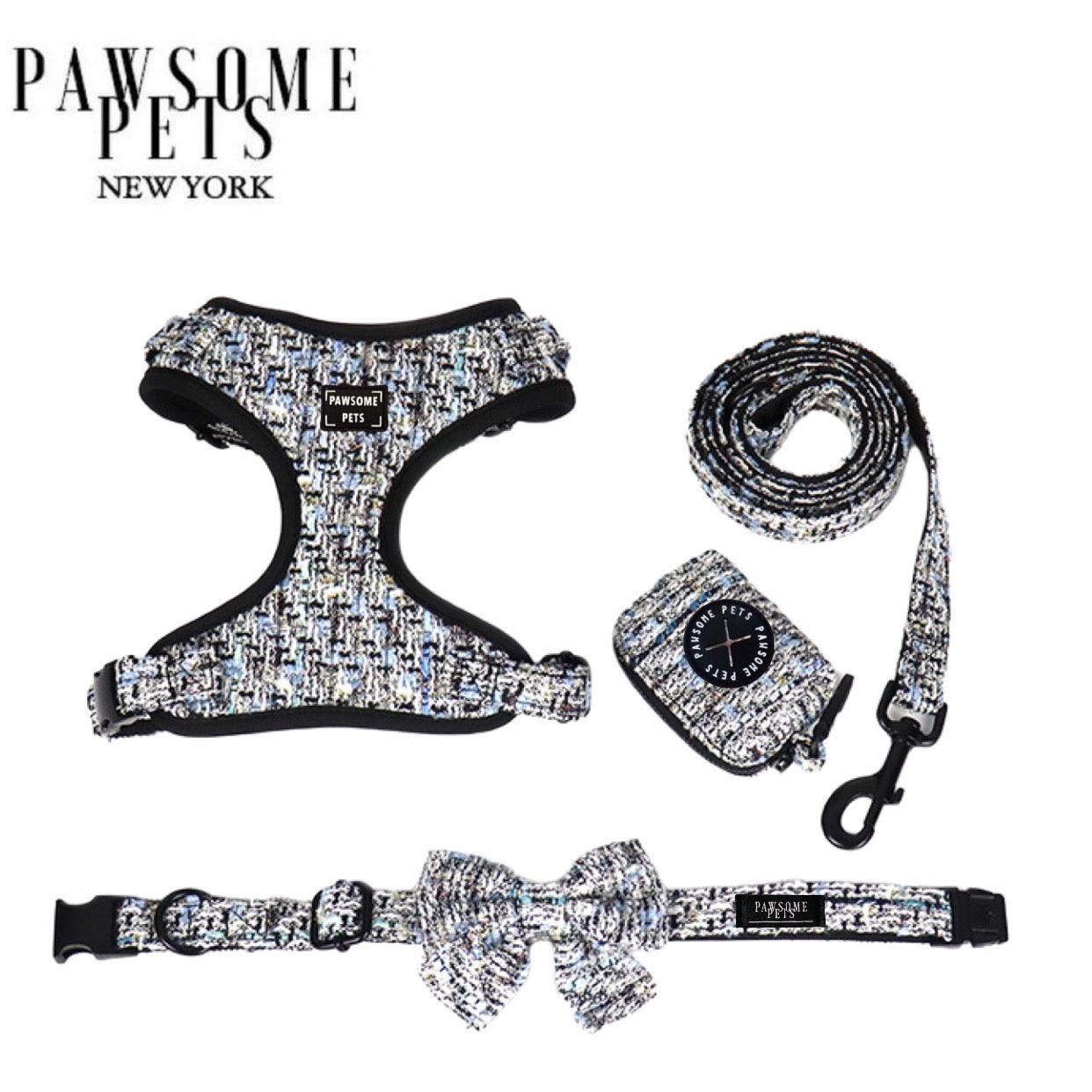 Conjunto de Paseo Pawsome Pets New York - Negro Real (5 piezas) - Dulces Mascotas BCN