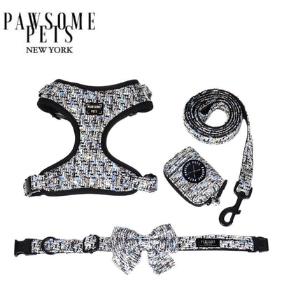 Conjunto de Paseo Pawsome Pets New York - Negro Real (5 piezas) - Dulces Mascotas BCN