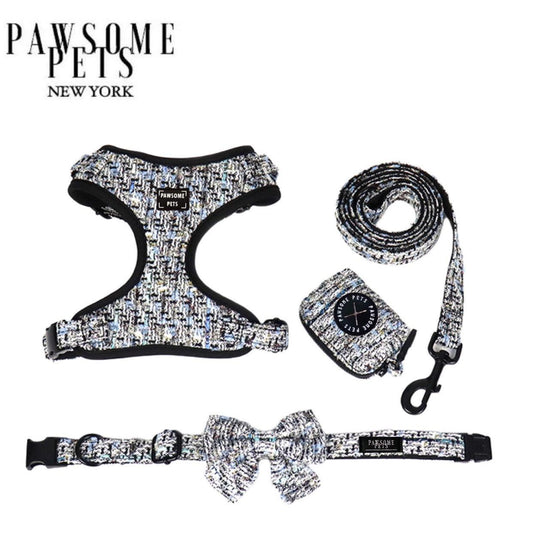 Conjunto de Paseo Pawsome Pets New York - Negro Real (5 piezas) - Dulces Mascotas BCN