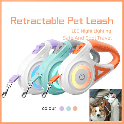 Correa Retráctil para Perros con Luz LED | Freno Automático 3m y 5m - Dulces Mascotas BCN