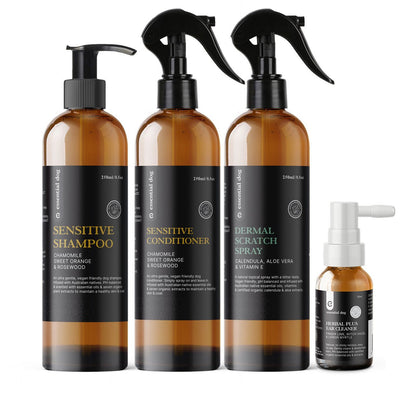 Dermal Scratch Spray for Dogs: Aloe Vera, Calendula & Vitamin E - Dulces Mascotas BCN