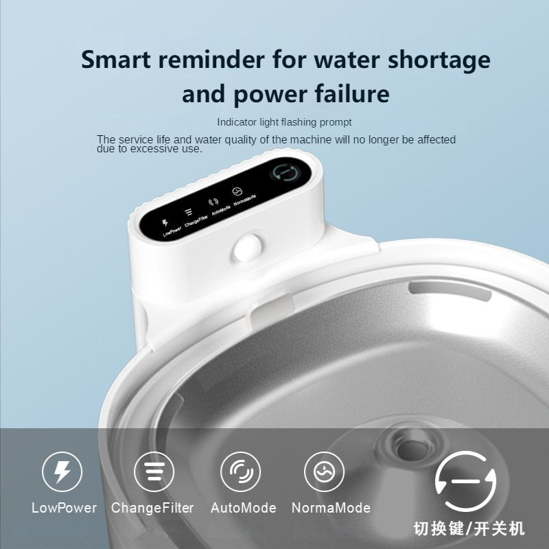 Dispensador de agua inteligente para mascotas con circulación automática i sensor infrarrojo - Dulces Mascotas BCN