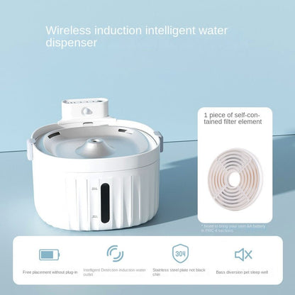 Dispensador de agua inteligente para mascotas con circulación automática i sensor infrarrojo - Dulces Mascotas BCN
