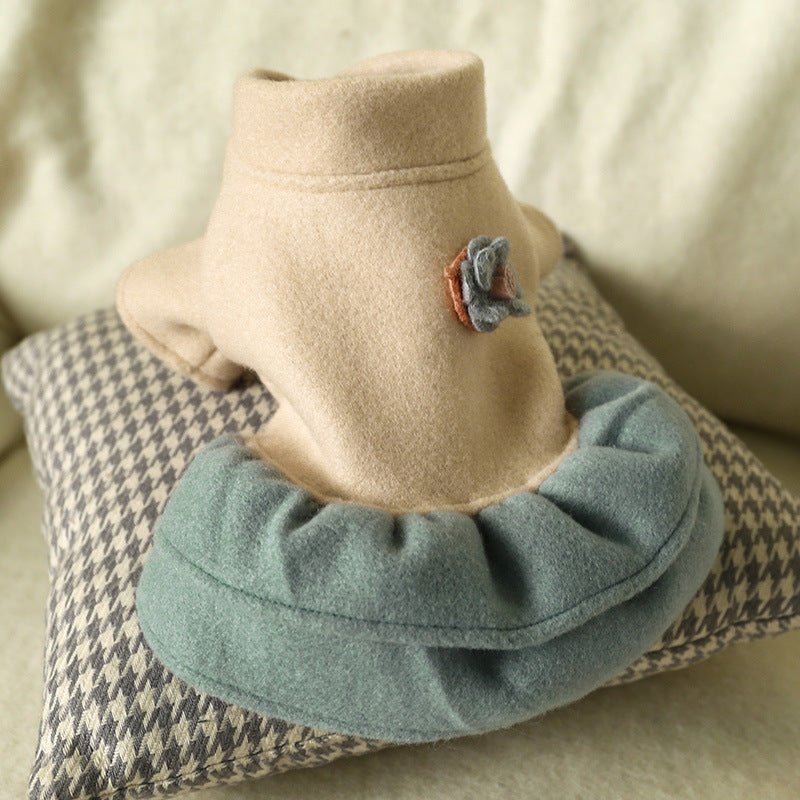 Elegant Princess Dress para Mascotas - Azul Beige - Dulces Mascotas BCN