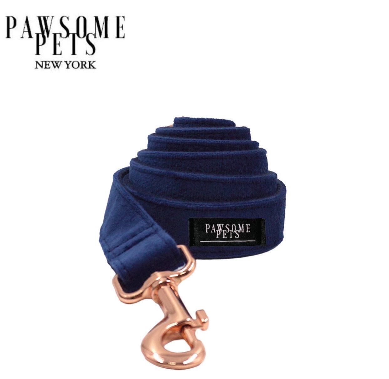 Elegante Correa Pawsome Pets New York - Azul Marino - Dulces Mascotas BCN